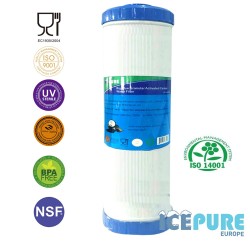 20-calowy duży niebieski węglowy filtr wody GAC firmy Icepure ICP-GAC20BB 20-calowy duży niebieski węglowy filtr wody GAC firmy Icepure ICP-GAC20BB