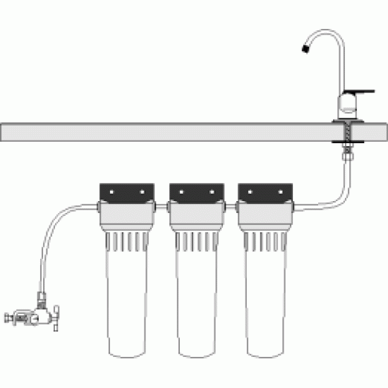 Wbudowany model WFS-D820C z potrójnym systemem filtrów ceramicznych HIP3 Wbudowany model WFS-D820C z potrójnym systemem filtrów ceramicznych HIP3