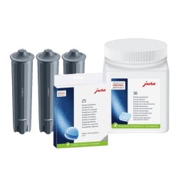 Zestaw konserwacyjny Jura Wkłady filtrujące + Tabletki odkamieniające + Tabletki czyszczące Zestaw konserwacyjny Jura Wkłady filtrujące + Tabletki odkamieniające + Tabletki czyszczące
