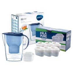 Dzbanek filtrujący Brita Marella Blue 125233 z 6 filtrami Alapure Maxtra+ Dzbanek filtrujący Brita Marella Blue 125233 z 6 filtrami Alapure Maxtra+