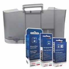 Zestaw konserwacyjny Bosch Zbiornik na wodę do ekspresu do kawy + Filtr wody + Odkamieniacz + Środek czyszczący 11010303